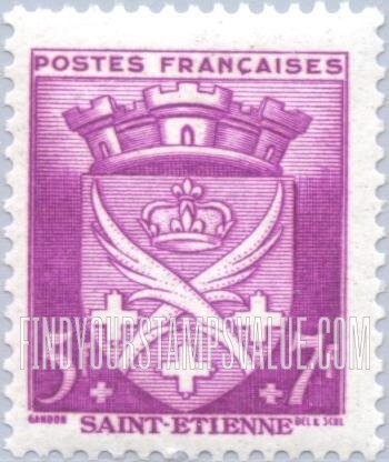 FindYourStampsValue: SEMI-POSTAL - Arms of Various Cities: Saint Etienne