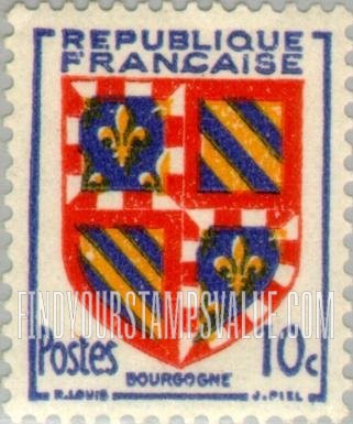 FindYourStampsValue: Arms of Burgundy