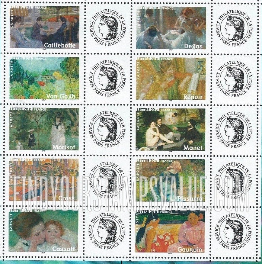 FindYourStampsValue: Impressionist Paintings