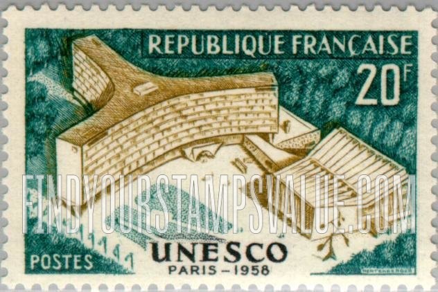 FindYourStampsValue: UNESCO Building, Paris