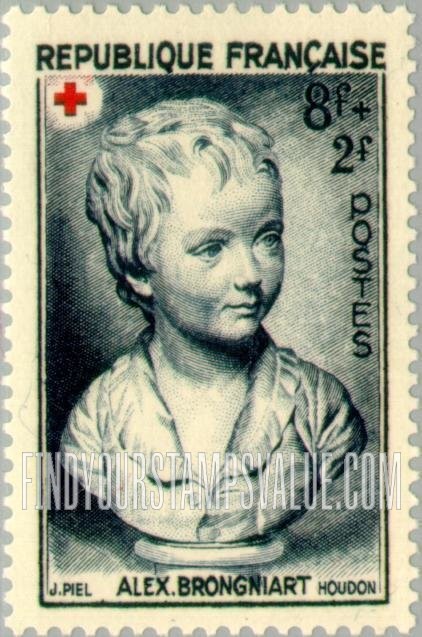 FindYourStampsValue: SEMI-POSTAL - Alexandre Brongniart, Bust by Houdon