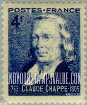 FindYourStampsValue: Claude Chappe