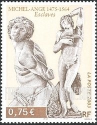 FindYourStampsValue: Art Series: “The Dying Slave” and “The Rebel Slave,” by Michelangelo