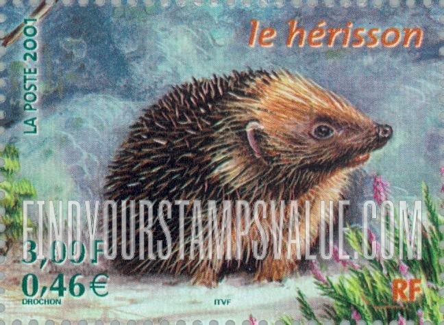 FindYourStampsValue: Wildlife: Hedgehog,horizontal