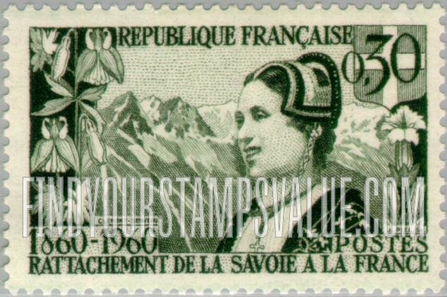 FindYourStampsValue: Woman of Savoy and Alps