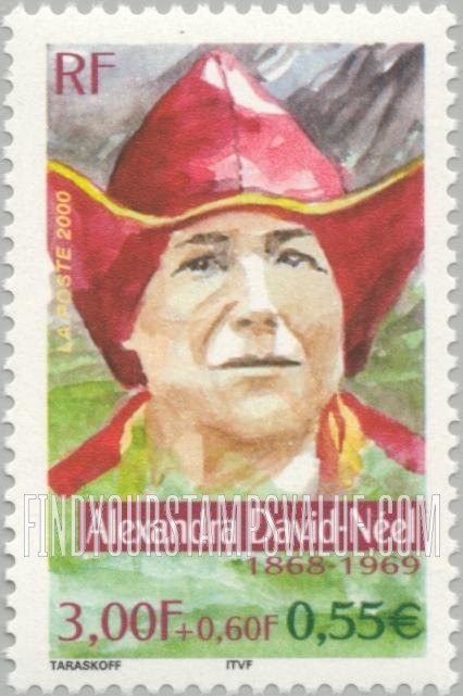 FindYourStampsValue: SEMI-POSTAL - Adventurers: Alexandra David-Néel (1868-1969), opera singer, Asian traveler