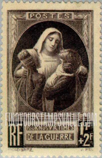 FindYourStampsValue: SEMI-POSTAL - Nurse with Injured Children