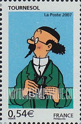 FindYourStampsValue: Professor Calculus (Tournesol)