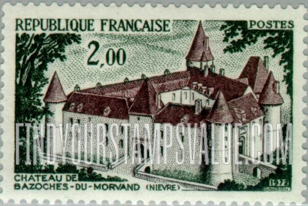 FindYourStampsValue: Bazoches-du-Morvand Chateau