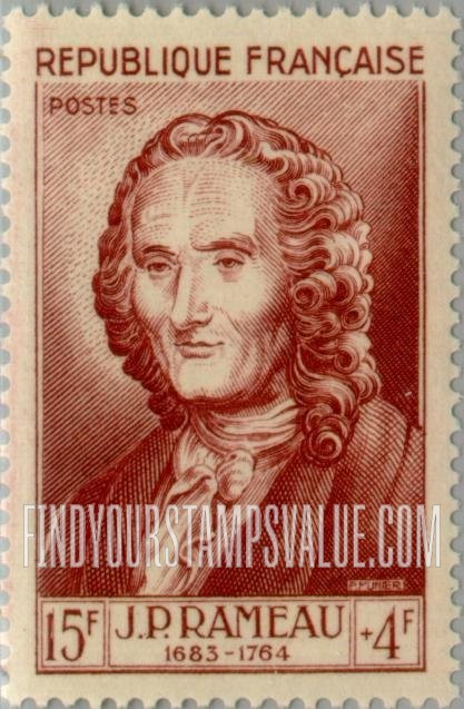 FindYourStampsValue: SEMI-POSTAL - Jean Philippe Rameau