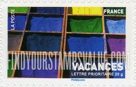 FindYourStampsValue: Vacations: Boxes of color pigments