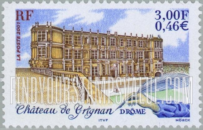 FindYourStampsValue: Tourism Issue: Château de Grignan