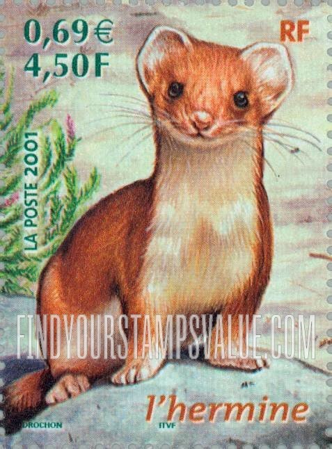 FindYourStampsValue: Wildlife: Ermine