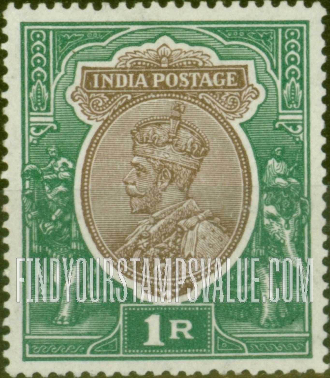 FindYourStampsValue: Empire: King George V - साम्राज्य: राजा जॉर्ज पंचम