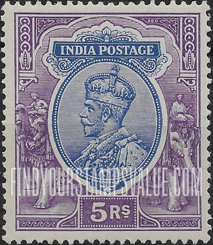 FindYourStampsValue: Empire: King George V - साम्राज्य: राजा जॉर्ज पंचम