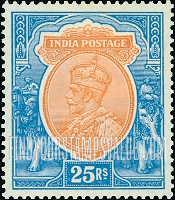 FindYourStampsValue: Empire: King George V - साम्राज्य: राजा जॉर्ज पंचम