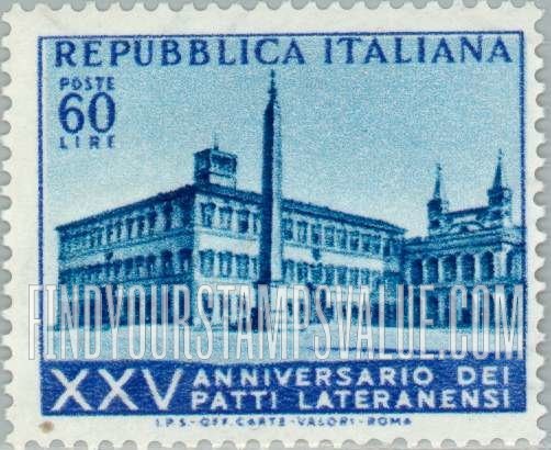 FindYourStampsValue: Lateran Palace, Rome