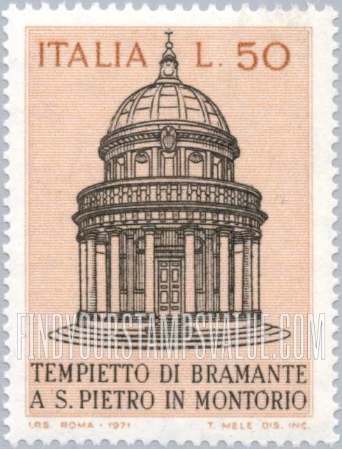 FindYourStampsValue: Bramante’s Temple, St. Peter in Montorio