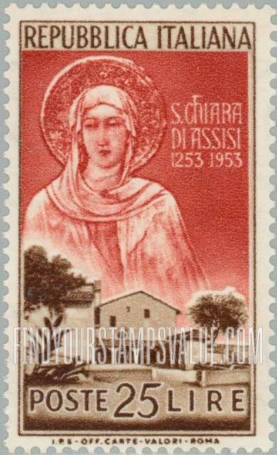 FindYourStampsValue: St. Clare of Assisi and Convent of St. Damien