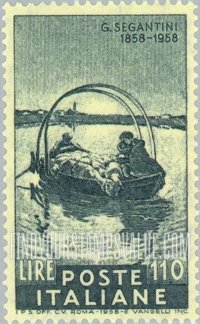 FindYourStampsValue: “Ave Maria on the Lake” by Giovanni Segantini