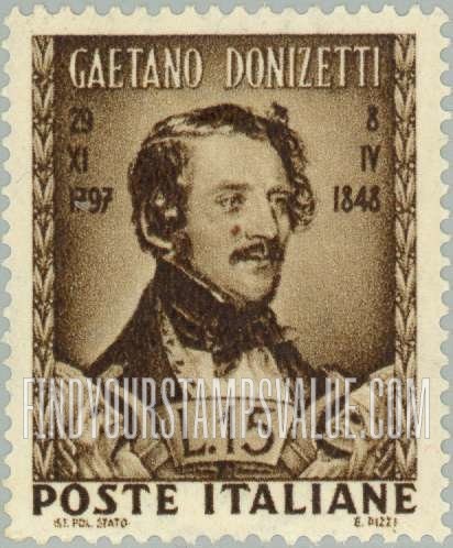 FindYourStampsValue: Gaetano Donizetti
