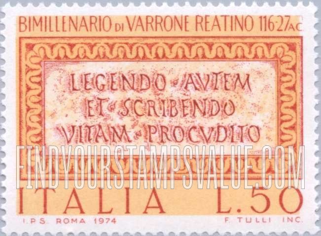 FindYourStampsValue: Quotation from Menippean Satire by Varro