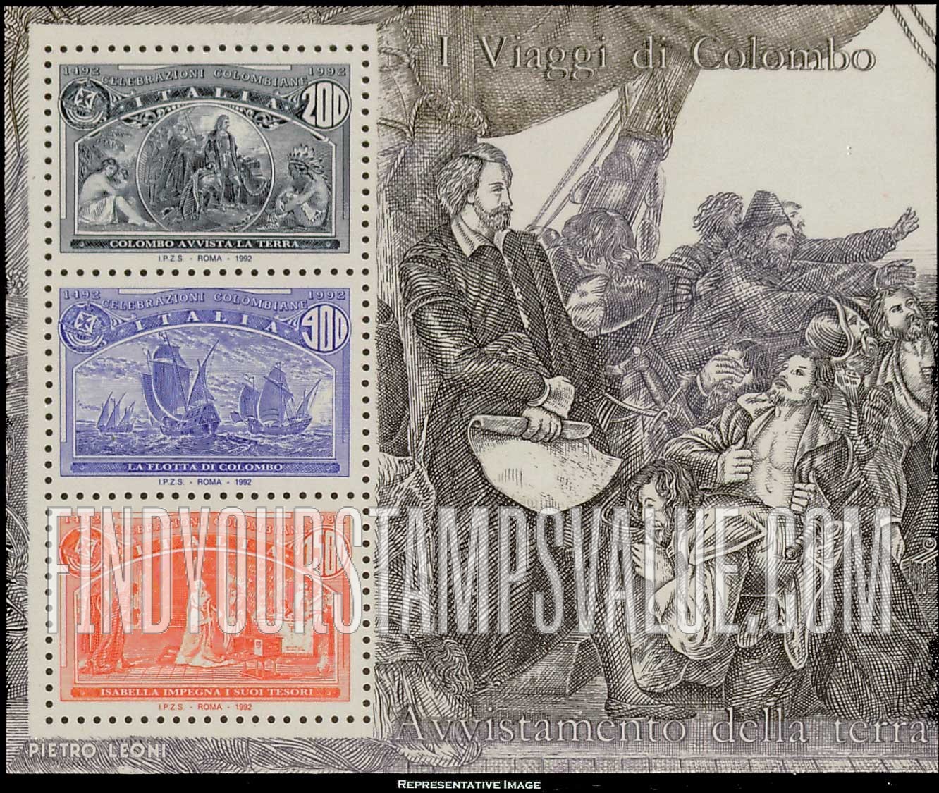 FindYourStampsValue: Voyages of Columbus