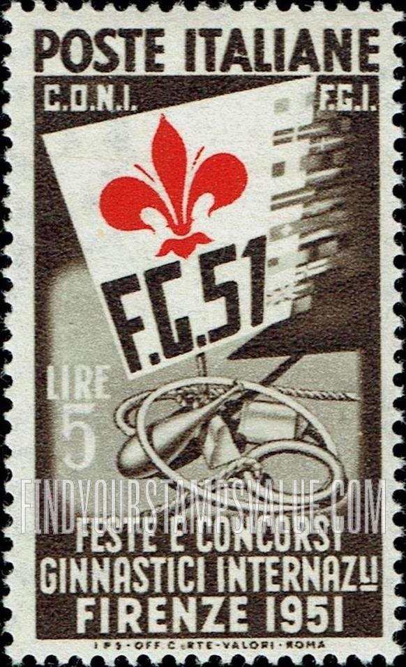 FindYourStampsValue: Symbols of the International Gymnastic Festival