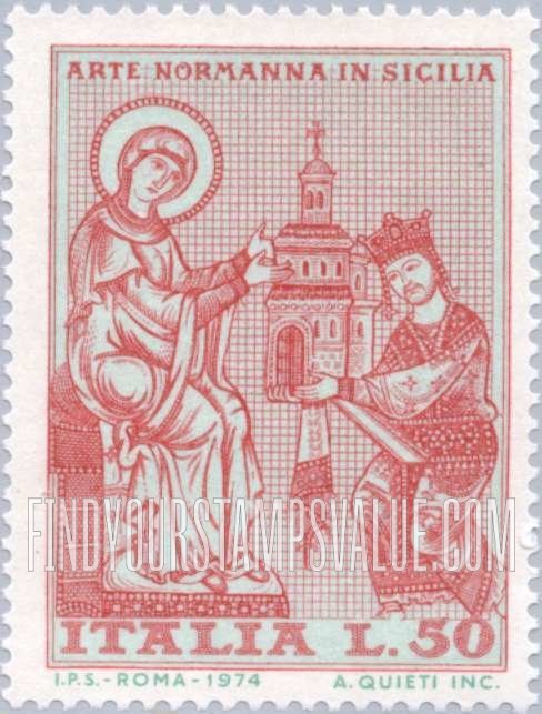 FindYourStampsValue: Norman art in Sicily: King William II