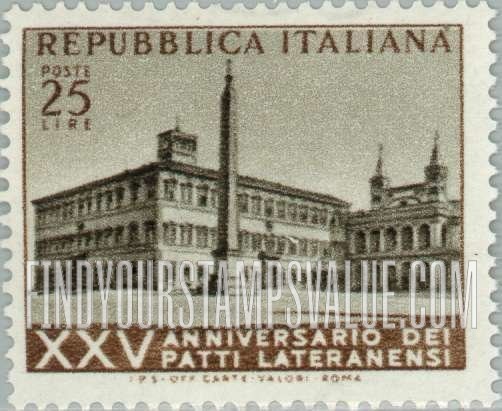 FindYourStampsValue: Lateran Palace, Rome