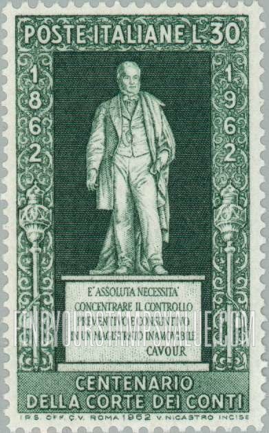 FindYourStampsValue: Statue of Count Camillo Bensi di Cavour