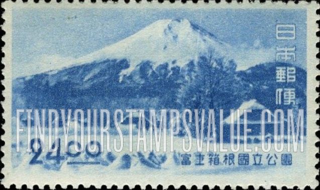 FindYourStampsValue: Fuji-Hakone National Park: Shinobuno Village and Mount Fuji - 富士箱根国立公園、山中湖からの富士山
