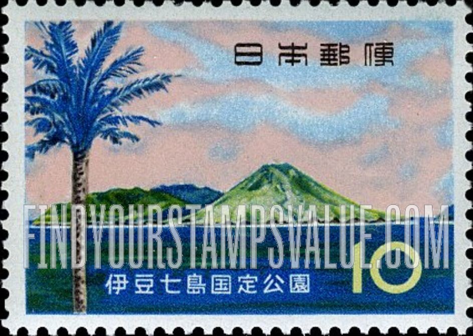 FindYourStampsValue: Phoenix Tree and Hachijo Island - ナツメヤシ属と八丈島