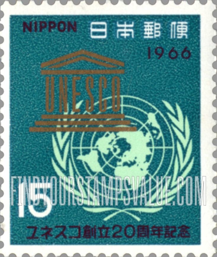 FindYourStampsValue: UNESCO Emblem - ユネスコの徽章