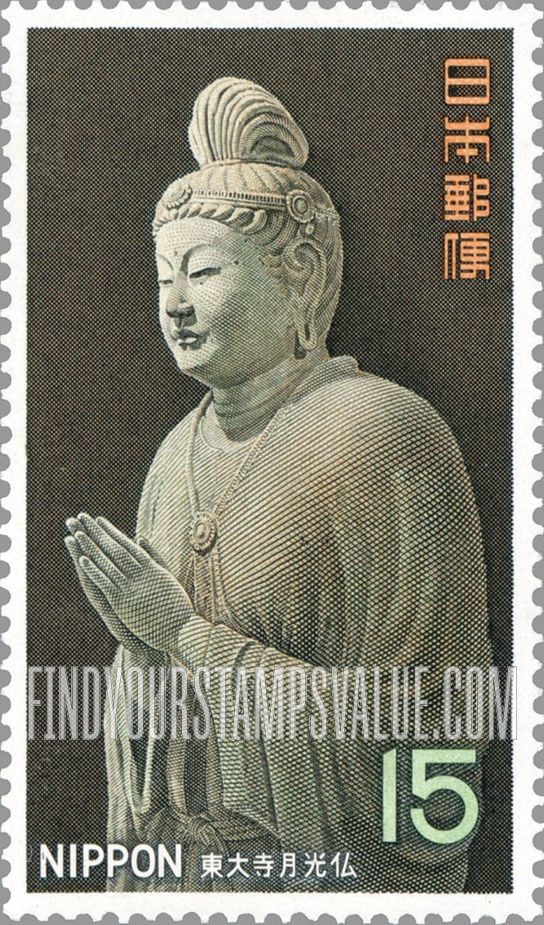 FindYourStampsValue: Gakko Bosatsu, Todaiji Temple, Nara - 東大寺月光仏、奈良