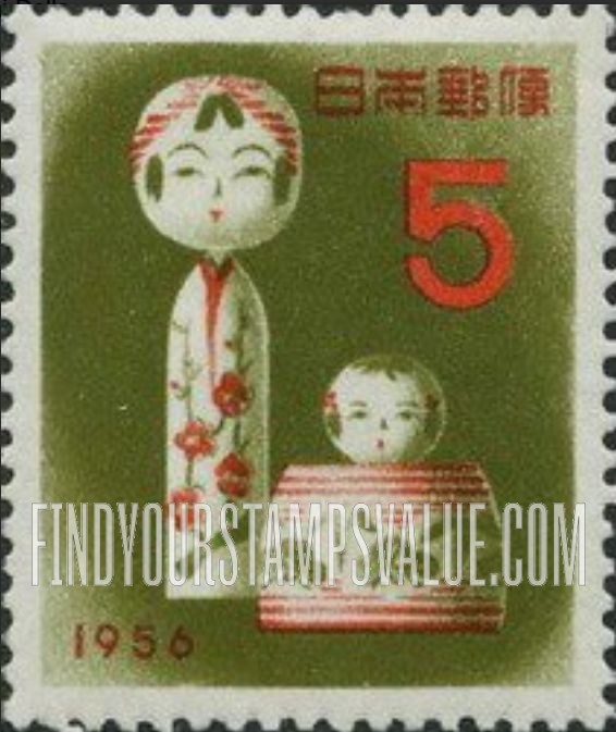 FindYourStampsValue: Kokeshi Dolls - こけし