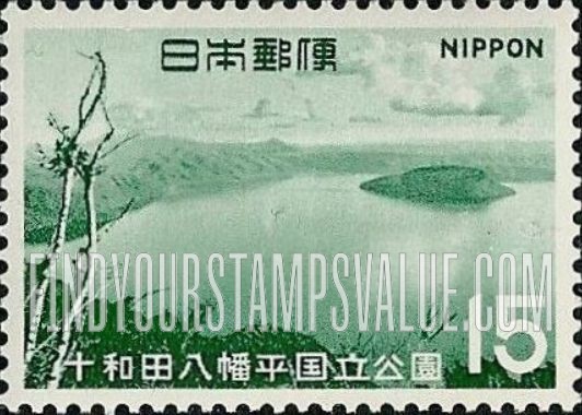 FindYourStampsValue: Lake Towada, seen from Mt. Ohanabe - 十和田湖