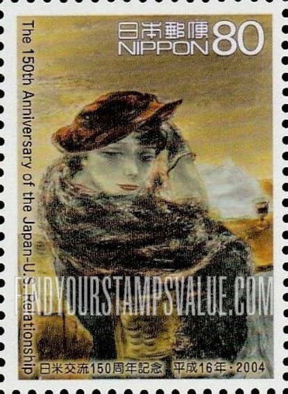 FindYourStampsValue: Japan — United States Relationships, 150th Anniversary - 日米交流150周年記念