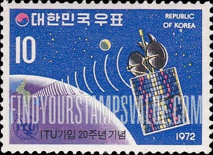 FindYourStampsValue: Intelsat 4 Sending Signals to Korea