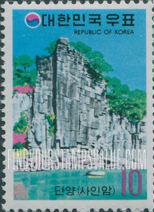 FindYourStampsValue: Sain-am Rock, Mt. Dokjol - 단양 사인암