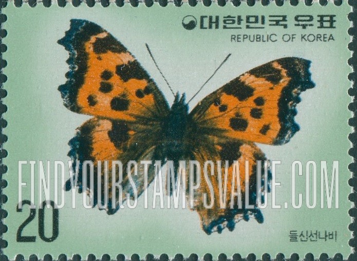 FindYourStampsValue: Fabriciana Nerippe - 들신선나비