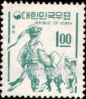 FindYourStampsValue: Folk Dancers - 농악