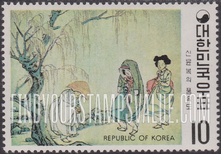 FindYourStampsValue: Greeting Travellers, by Shin Yun-bok - 이승영기(신윤복)