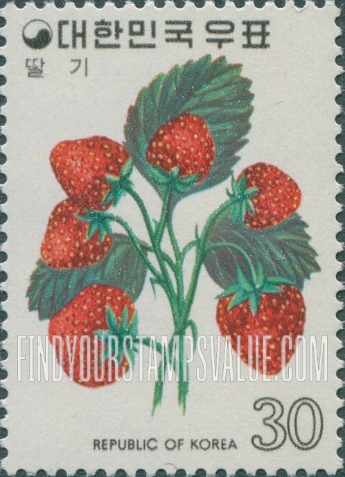 FindYourStampsValue: Strawberries - 딸기