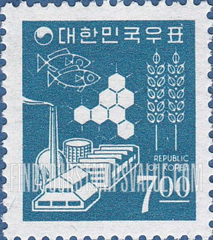 FindYourStampsValue: Symbols of Agriculture and Fishery - 농공어업 상징