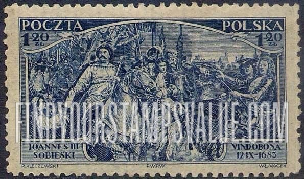 FindYourStampsValue: John III Sobieski and Allies before Vienna, painted by Jan Matejko