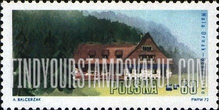FindYourStampsValue: Mountain Lodges in Tatra National Park: Hala Ornak, West Tatra, horizontal