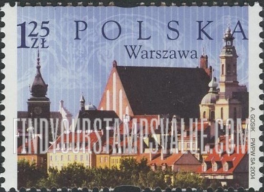 FindYourStampsValue: UNESCO World Heritage Sites: Historic Center of Warsaw