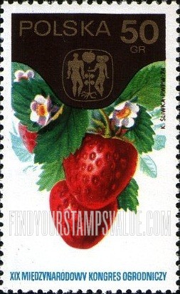 FindYourStampsValue: Strawberries and Congress Emblem