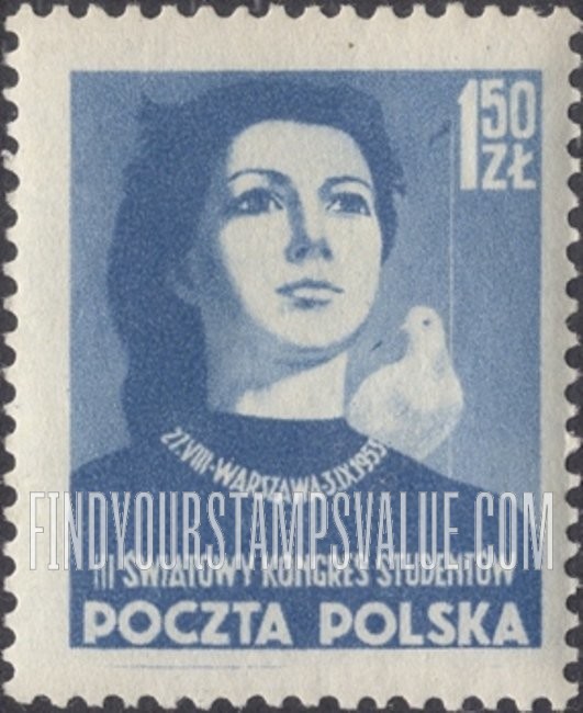 FindYourStampsValue: Schoolgirl and Dove
